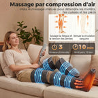 Masseur de Compression pour Jambes – Soulagement Musculaire avec Chaleur Aosom